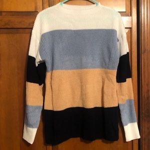 EUC Shein color block knit sweater size small